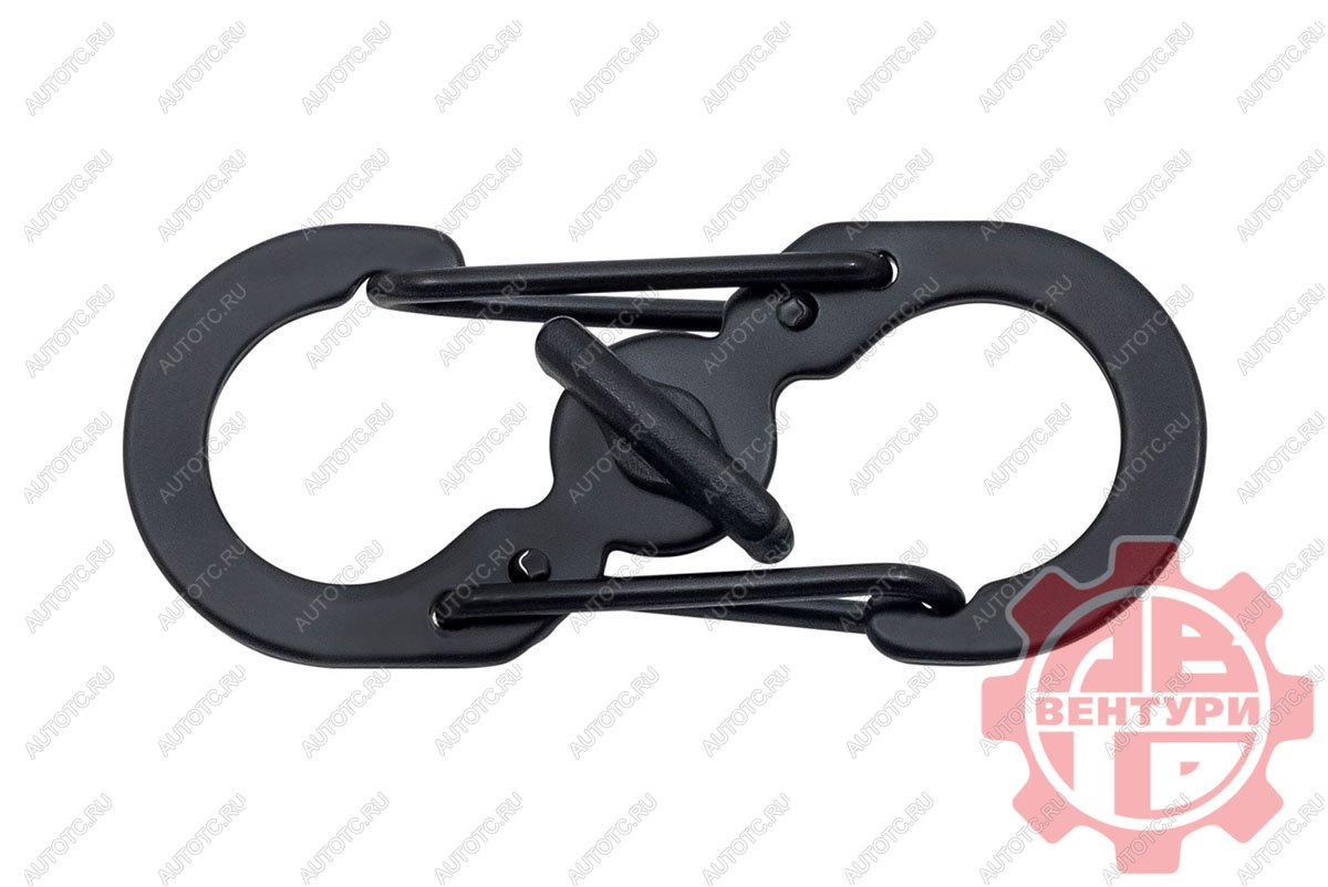 80 р. Карабин s-образный с блокировкой 36мм (black) CORD crd.s.b.36.b  с доставкой в г. Воронеж