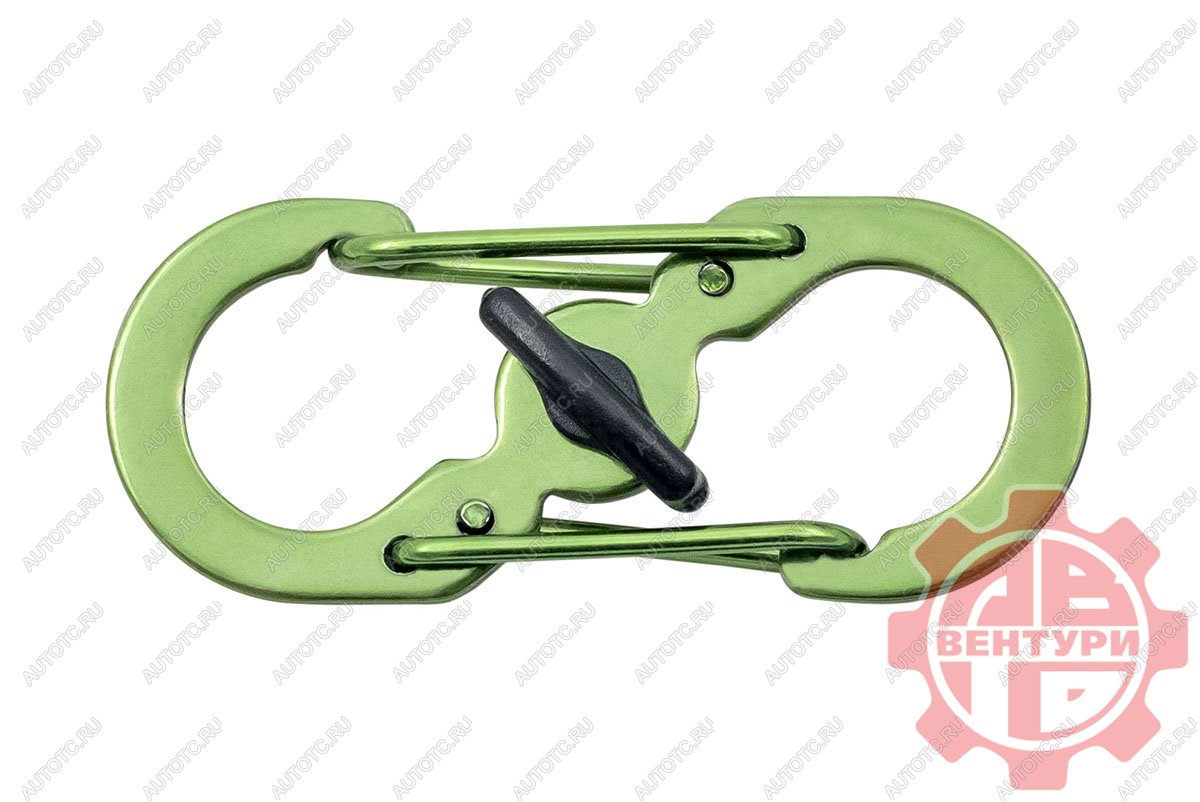 80 р. Карабин s-образный с блокировкой 36мм (green) CORD crd.s.b.36.gr  с доставкой в г. Воронеж