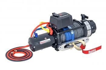 117 399 р. Лебёдка автомобильная электрическая 12V Runva 12500 lbs 5670 кг (влагозащищенная) синтетический трос RUNVA ewb12500ssr  с доставкой в г. Воронеж. Увеличить фотографию 1