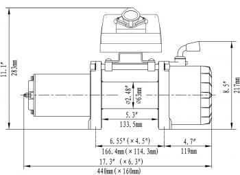 33 559 р. Лебёдка автомобильная электрическая 12V Runva 5000 lbs 2268 кг RUNVA ewx5000s  с доставкой в г. Воронеж. Увеличить фотографию 6
