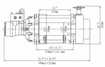 101 759 р. Лебёдка гидравлическая Runva 15000 lbs 6800 кг RUNVA hwn15000iyd  с доставкой в г. Воронеж. Увеличить фотографию 2