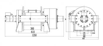 825 989 р. Лебёдка гидравлическая Runva 66000 lbs (30000 кг) RUNVA hwe300  с доставкой в г. Воронеж. Увеличить фотографию 2