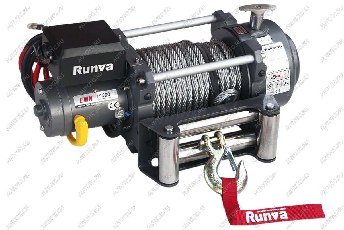 80 409 р. Лебёдка электрическая (индустр.) 12V Runva 15000 lbs 6800 кг RUNVA ewn15000u  с доставкой в г. Воронеж
