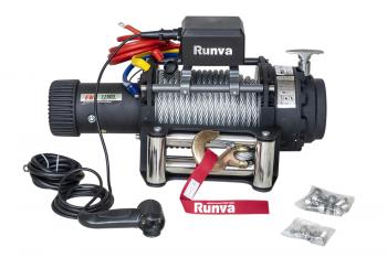 81 149 р. Лебёдка электрическая (индустр.) 24V Runva 17500 lbs 7960 кг RUNVA ewn17500s24v  с доставкой в г. Воронеж. Увеличить фотографию 3