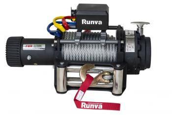 81 149 р. Лебёдка электрическая (индустр.) 24V Runva 17500 lbs 7960 кг RUNVA ewn17500s24v  с доставкой в г. Воронеж. Увеличить фотографию 1