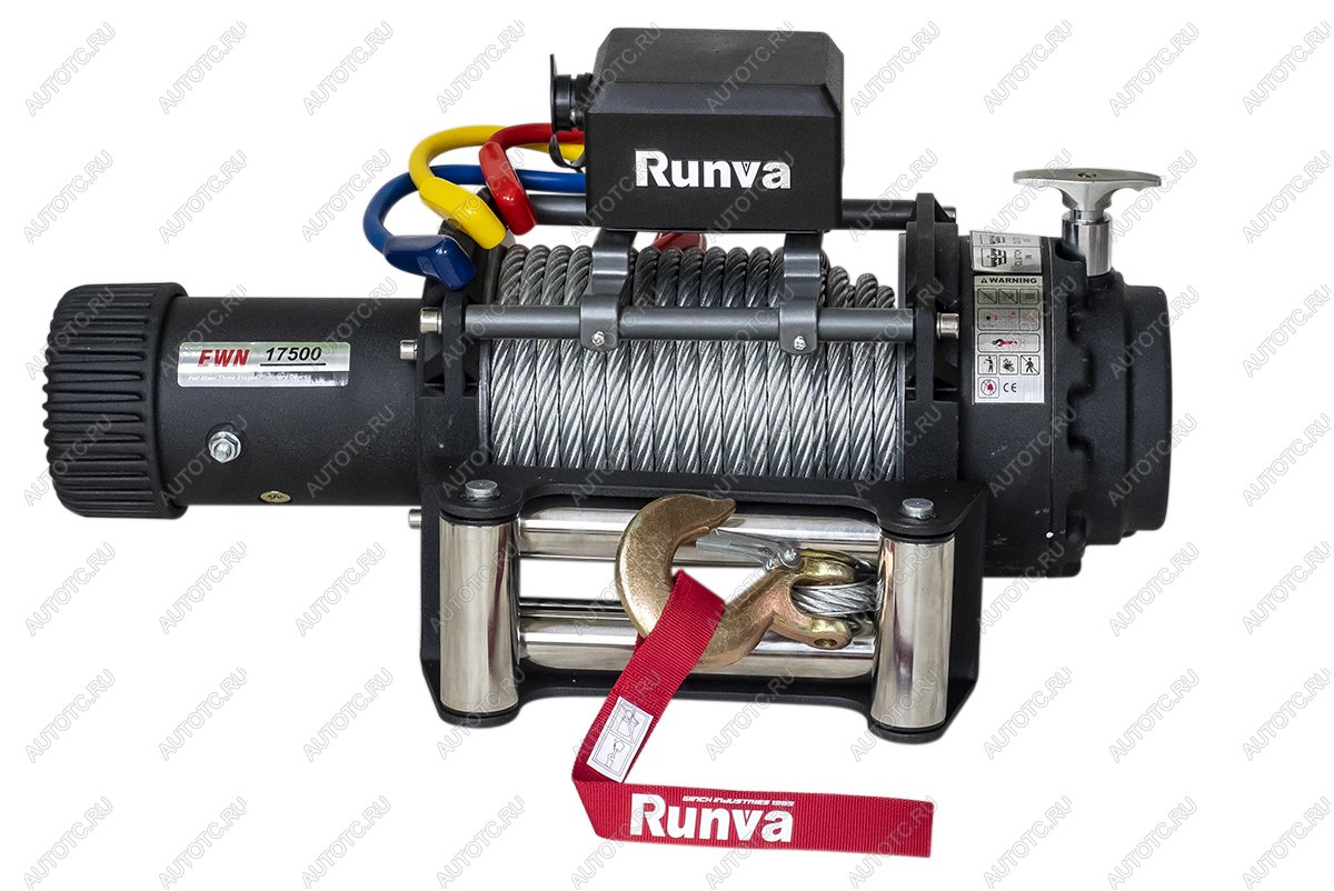 81 149 р. Лебёдка электрическая (индустр.) 24V Runva 17500 lbs 7960 кг RUNVA ewn17500s24v  с доставкой в г. Воронеж