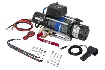 95 779 р. Лебёдка электрическая 12V Runva 12500 lbs 5670 кг (синтетический трос) RUNVA ewv12500ssr  с доставкой в г. Воронеж. Увеличить фотографию 2