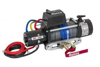 95 779 р. Лебёдка электрическая 12V Runva 12500 lbs 5670 кг (синтетический трос) RUNVA ewv12500ssr  с доставкой в г. Воронеж. Увеличить фотографию 1