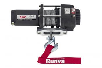 20 959 р. Лебёдка электрическая 12V Runva 3500A lbs 1588 кг (синтетический трос) RUNVA ewp3500asr  с доставкой в г. Воронеж. Увеличить фотографию 14
