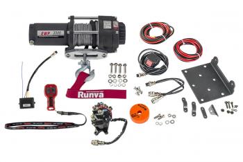20 959 р. Лебёдка электрическая 12V Runva 3500A lbs 1588 кг (синтетический трос) RUNVA ewp3500asr  с доставкой в г. Воронеж. Увеличить фотографию 2