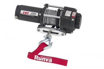 20 959 р. Лебёдка электрическая 12V Runva 3500A lbs 1588 кг (синтетический трос) RUNVA ewp3500asr  с доставкой в г. Воронеж. Увеличить фотографию 1