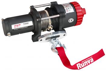30 599 р. Лебёдка электрическая 12V Runva 3500A lbs 1588 кг (синтетический трос) RUNVA ewt3500asr  с доставкой в г. Воронеж. Увеличить фотографию 14