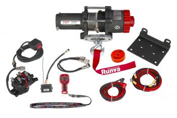 30 599 р. Лебёдка электрическая 12V Runva 3500A lbs 1588 кг (синтетический трос) RUNVA ewt3500asr  с доставкой в г. Воронеж. Увеличить фотографию 12