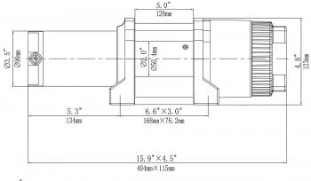 33 359 р. Лебёдка электрическая 12V Runva 4500 lbs 2041 кг (синтетический трос) RUNVA ewt4500asr  с доставкой в г. Воронеж. Увеличить фотографию 9
