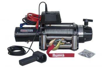 80 239 р. Лебёдка электрическая 24V Runva 12500 lbs 5670 кг (влагозащищенная) RUNVA ewb12500s24v  с доставкой в г. Воронеж. Увеличить фотографию 2