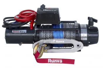 93 329 р. Лебёдка электрическая 24V Runva 12500 lbs 5670 кг (влагозащищенная) синтетический трос RUNVA ewb12500ssr24v  с доставкой в г. Воронеж. Увеличить фотографию 4