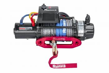 65 189 р. Лебёдка электрическая 24V Runva 9500 lbs 4350 кг влагозащищенная, синтетический трос RUNVA ewb9500ssr24v  с доставкой в г. Воронеж. Увеличить фотографию 2