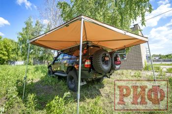 24 639 р. Маркиза автомобильная РИФ веерная 2,5х2,0 м (левая) РИФ rifavf062020601  с доставкой в г. Воронеж. Увеличить фотографию 7