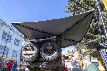 53 679 р. Маркиза автомобильная РИФ безопорная, веерная 2,3х2 м (правая) РИФ rifav042023802  с доставкой в г. Воронеж. Увеличить фотографию 4