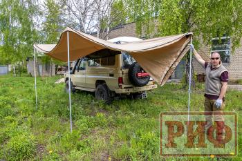 33 649 р. Маркиза автомобильная РИФ комбинированная (прямоугольная с веерной частью) 2,5 х2.5 м (левая) РИФ rifavf072525601  с доставкой в г. Воронеж. Увеличить фотографию 11