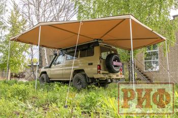 33 649 р. Маркиза автомобильная РИФ комбинированная (прямоугольная с веерной частью) 2,5 х2.5 м (левая) РИФ rifavf072525601  с доставкой в г. Воронеж. Увеличить фотографию 15