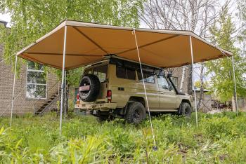 33 649 р. Маркиза автомобильная РИФ комбинированная (прямоугольная с веерной частью) 2,5х2,5 м (правая) РИФ rifavf072525602  с доставкой в г. Воронеж. Увеличить фотографию 12