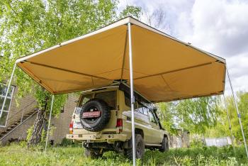 33 649 р. Маркиза автомобильная РИФ комбинированная (прямоугольная с веерной частью) 2,5х2,5 м (правая) РИФ rifavf072525602  с доставкой в г. Воронеж. Увеличить фотографию 4
