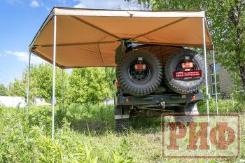 26 079 р. Маркиза автомобильная РИФ комбинированная (прямоугольная с веерной частью) 2,5х2,0 м (левая) РИФ rifavf072020601  с доставкой в г. Воронеж. Увеличить фотографию 7