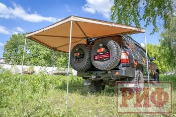 26 079 р. Маркиза автомобильная РИФ комбинированная (прямоугольная с веерной частью) 2,5х2,0 м (левая) РИФ rifavf072020601  с доставкой в г. Воронеж. Увеличить фотографию 15