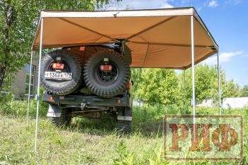 26 999 р. Маркиза автомобильная РИФ комбинированная (прямоугольная с веерной частью) 2,5х2,0 м (правая) РИФ rifavf072020602  с доставкой в г. Воронеж. Увеличить фотографию 6