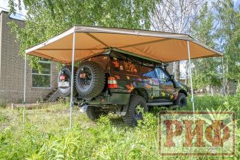 26 999 р. Маркиза автомобильная РИФ комбинированная (прямоугольная с веерной частью) 2,5х2,0 м (правая) РИФ rifavf072020602  с доставкой в г. Воронеж. Увеличить фотографию 20
