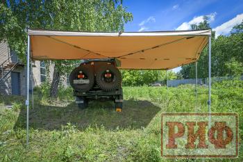 38 089 р. Маркиза автомобильная РИФ комбинированная (прямоугольная с веерной частью) 2.5х3.0 м (правая) РИФ rifavf073030602  с доставкой в г. Воронеж. Увеличить фотографию 17