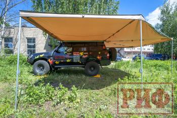 38 089 р. Маркиза автомобильная РИФ комбинированная (прямоугольная с веерной частью) 2.5х3.0 м (левая) РИФ rifavf073030601  с доставкой в г. Воронеж. Увеличить фотографию 4