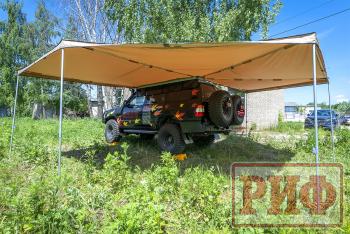 38 089 р. Маркиза автомобильная РИФ комбинированная (прямоугольная с веерной частью) 2.5х3.0 м (левая) РИФ rifavf073030601  с доставкой в г. Воронеж. Увеличить фотографию 3