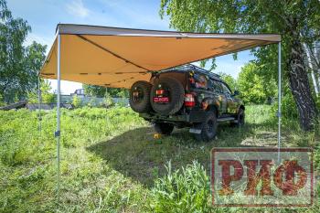 38 089 р. Маркиза автомобильная РИФ комбинированная (прямоугольная с веерной частью) 2.5х3.0 м (левая) РИФ rifavf073030601  с доставкой в г. Воронеж. Увеличить фотографию 9