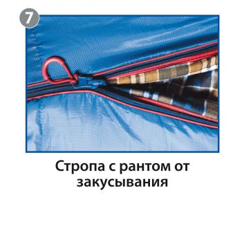 3 999 р. Мешок спальный BTrace Broad (Правый,СерыйСиний), (ТК: 0C) BTrace s0568  с доставкой в г. Воронеж. Увеличить фотографию 11