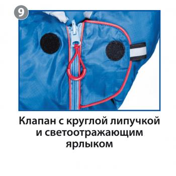 5 349 р. Мешок спальный BTrace Mega (Левый,СерыйСиний), (ТК: -5C) BTrace s0565  с доставкой в г. Воронеж. Увеличить фотографию 15