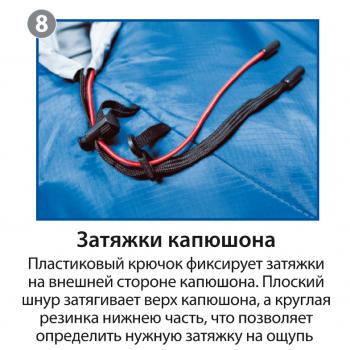 5 349 р. Мешок спальный BTrace Mega (Левый,СерыйСиний), (ТК: -5C) BTrace s0565  с доставкой в г. Воронеж. Увеличить фотографию 14