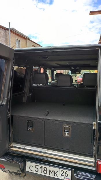 22 999 р. Органайзер в багажник для Mercedes-Benz G-Class (2 выдвижных ящика) Автопол 063-002  с доставкой в г. Воронеж. Увеличить фотографию 1