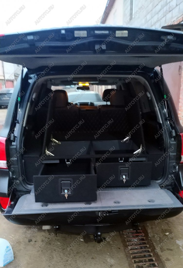 30 999 р. Органайзер в багажник для Toyota Land Cruiser 200 (2 выдвижных ящика с замками, спальник) РФ 200-004  с доставкой в г. Воронеж
