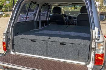 26 999 р. Органайзер в багажник для Toyota Land Cruiser 80 (2 выдвижных ящика+спальник) РФ 080-003  с доставкой в г. Воронеж. Увеличить фотографию 4