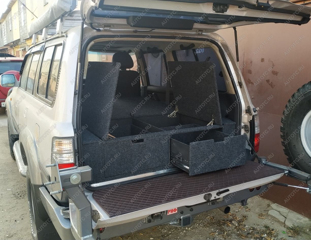 26 999 р. Органайзер в багажник для Toyota Land Cruiser 80 (2 выдвижных ящика+спальник) РФ 080-003  с доставкой в г. Воронеж