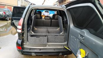 24 999 р. Органайзер в багажник для Toyota Land Cruiser Prado 120 (2 выдв.ящика+спальник) РФ 120-003  с доставкой в г. Воронеж. Увеличить фотографию 12