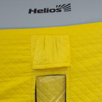 19 999 р. Палатка зимняя HELIOS Куб 1,8х1,8 (желтыйсерый) HELIOS hs-isci-180yg  с доставкой в г. Воронеж. Увеличить фотографию 4