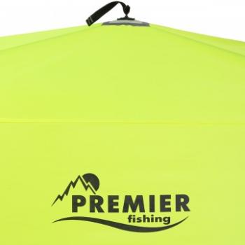 10 199 р. Палатка зимняя PREMIER Куб 1,5х1,5 желтый люминисцентныйсерый PREMIER pr-isc-150ylg  с доставкой в г. Воронеж. Увеличить фотографию 12