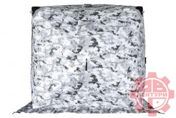12 649 р. Палатка зимняя Улов КУБ утепленная., пиксель-зима 200*200*210см. PREMIER 2001  с доставкой в г. Воронеж. Увеличить фотографию 3