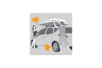 596 529 р. Палатка на крышу автомобиля AUTOHOME MAGGIOLINA CARBON FIBER SMALL, тент серый, лестница 215 мм AUTOHOME Zifer Italia S.r.l mcf-01  с доставкой в г. Воронеж. Увеличить фотографию 27
