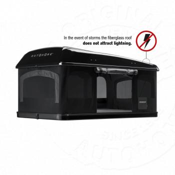 442 159 р. Палатка на крышу автомобиля AUTOHOME MAGGIOLINA GRAND TOUR LARGE 360 BLACK STORM, чёрный тент, лестница 215 мм AUTOHOME Zifer Italia S.r.l m360bs-17  с доставкой в г. Воронеж. Увеличить фотографию 7