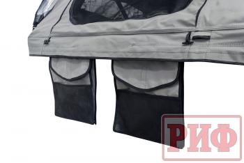 81 699 р. Палатка на крышу автомобиля РИФ Soft RT01-120, тент серый, 400 г, 120х240х115 РИФ rifrt0112080001  с доставкой в г. Воронеж. Увеличить фотографию 6