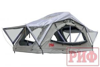 81 699 р. Палатка на крышу автомобиля РИФ Soft RT01-120, тент серый, 400 г, 120х240х115 РИФ rifrt0112080001  с доставкой в г. Воронеж. Увеличить фотографию 2